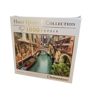 NIB Clementoni Venice Canal Puzzle 1000 Pcs High Quality Collection Jigsaw Italy